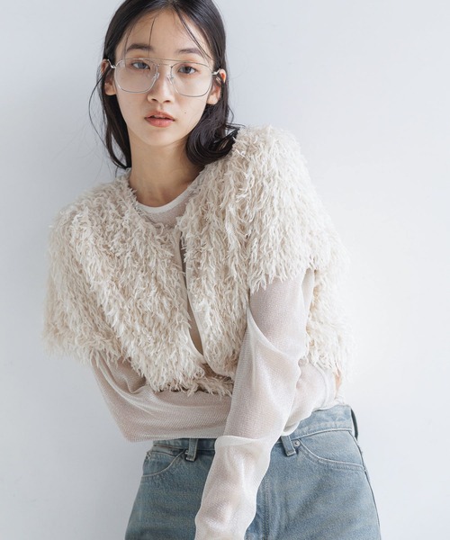 リル☆ LOWRYS FARM（ローリーズファーム） カーディガン フェザー2WAY