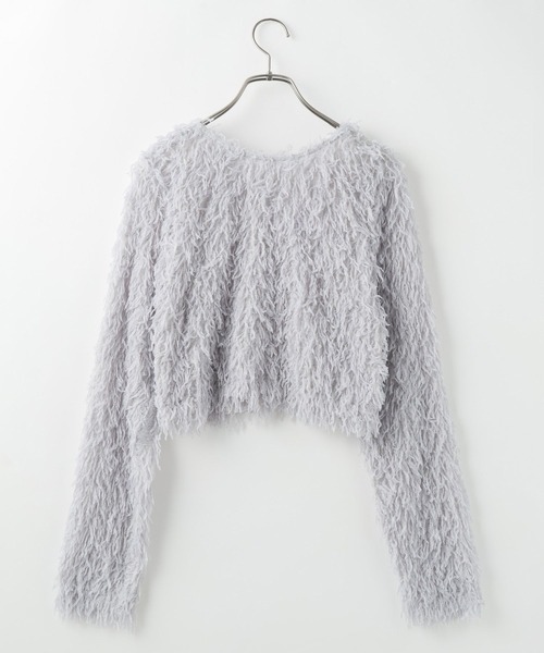 LOWRYS FARM（ローリーズファーム）の「フェザー２ＷＡＹカーディガン　136581（カーディガン/ボレロ・レディース・アイボリー/ブラック/グレー・LONG/SHORT）」の14枚目の写真