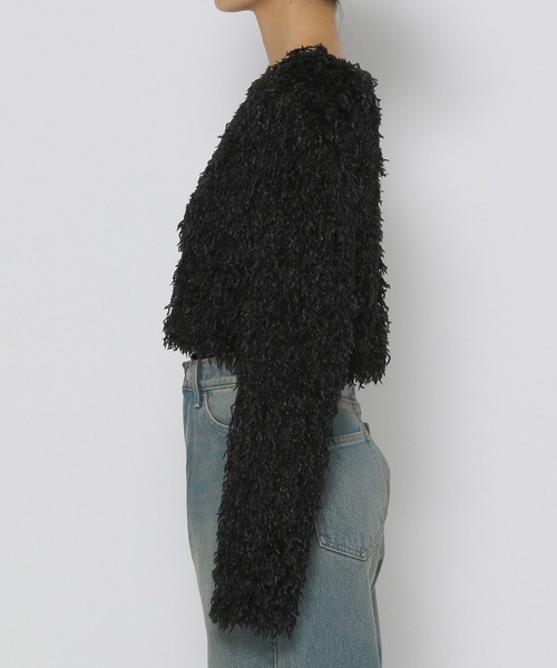 LOWRYS FARM（ローリーズファーム）の「フェザー２ＷＡＹカーディガン　136581（カーディガン/ボレロ・レディース・アイボリー/ブラック/グレー・LONG/SHORT）」の16枚目の写真