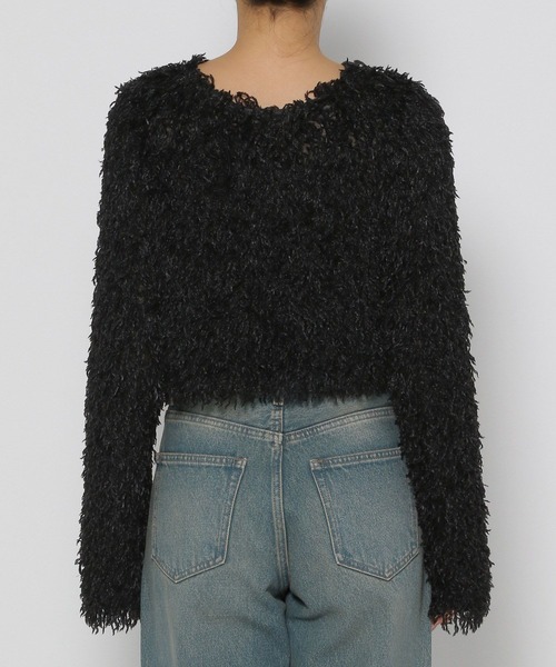 LOWRYS FARM（ローリーズファーム）の「フェザー２ＷＡＹカーディガン　136581（カーディガン/ボレロ・レディース・アイボリー/ブラック/グレー・LONG/SHORT）」の17枚目の写真