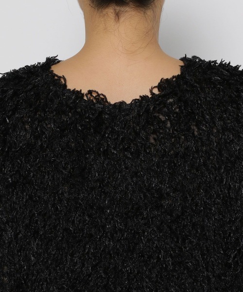 LOWRYS FARM（ローリーズファーム）の「フェザー２ＷＡＹカーディガン　136581（カーディガン/ボレロ・レディース・アイボリー/ブラック/グレー・LONG/SHORT）」の21枚目の写真