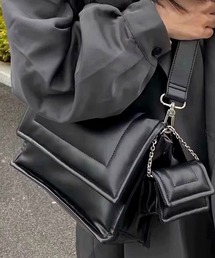 florist（フローリスト）の「【ミニバッグ付き】2WAY パテッドレザーフラップショルダーバッグ（ショルダーバッグ・メンズ）」