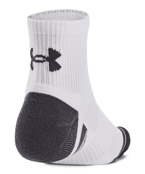 UNDER ARMOUR(アンダーアーマー)の「UAパフォーマンステック クオーター ソックス (3足セット)(トレーニング/メンズ/レディース)(ソックス/靴下・レディース・ホワイト・M/L)」の3枚目の写真