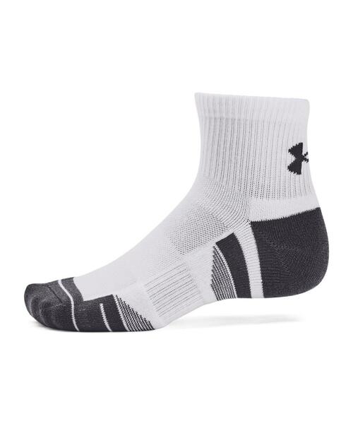 UNDER ARMOUR(アンダーアーマー)の「UAパフォーマンステック クオーター ソックス (3足セット)(トレーニング/メンズ/レディース)(ソックス/靴下・レディース・ホワイト・M/L)」の4枚目の写真