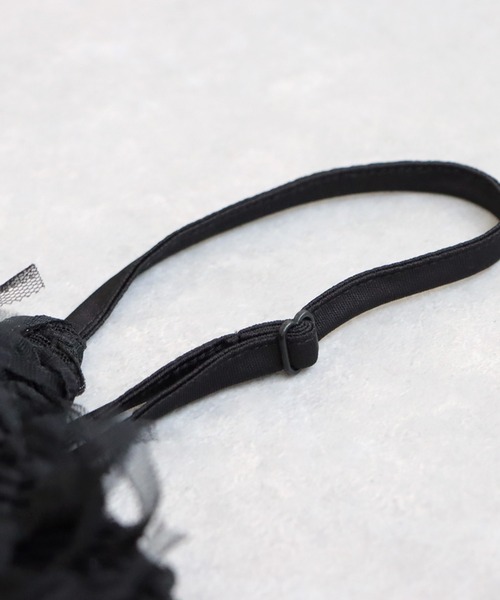 antiqua（アンティカ）の「フリンジキャミソール（キャミソール・レディース・ブラック・ONESIZE）」の11枚目の写真