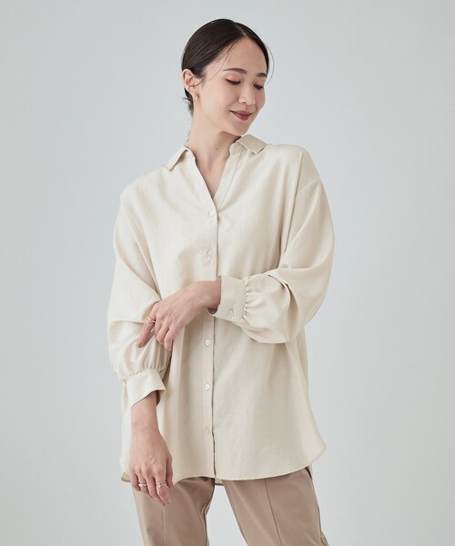 DRESKIP(ドレスキップ)の「◆【無理せずキレイ】後ろ姿が引き立つ バックレースアップブラウス(シャツ/ブラウス・レディース・チャコールグレー/ライトベージュ/ブラウン系/ピンク系・00)」の17枚目の写真
