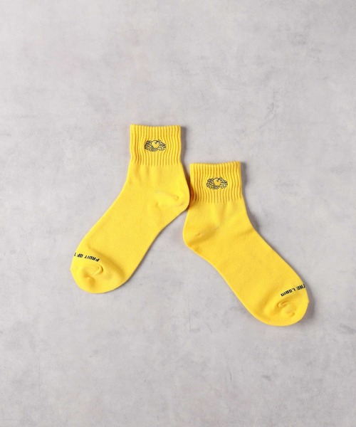 Right-on(ライトオン)の「【FRUIT OF THE LOOM】3足セット ロゴソックス(ソックス/靴下・キッズ・ホワイト×イエロー・21cm~23cm/23cm~25cm)」の6枚目の写真