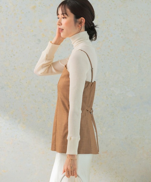 URBAN RESEARCH ROSSO WOMEN（アーバンリサーチ　ロッソ）の「キャミソールベアビスチェ（キャミソール・レディース・チェック/ブラウン・FREE）」の3枚目の写真