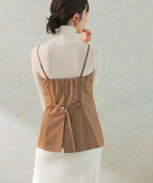 URBAN RESEARCH ROSSO WOMEN（アーバンリサーチ　ロッソ）の「キャミソールベアビスチェ（キャミソール・レディース・チェック/ブラウン・FREE）」の4枚目の写真