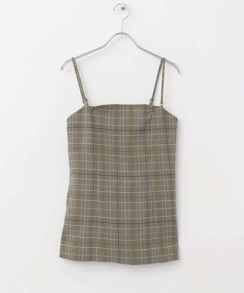 URBAN RESEARCH ROSSO WOMEN（アーバンリサーチ　ロッソ）の「キャミソールベアビスチェ（キャミソール・レディース・チェック/ブラウン・FREE）」の15枚目の写真