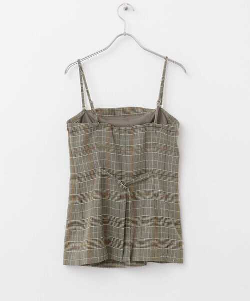 URBAN RESEARCH ROSSO WOMEN（アーバンリサーチ　ロッソ）の「キャミソールベアビスチェ（キャミソール・レディース・チェック/ブラウン・FREE）」の17枚目の写真