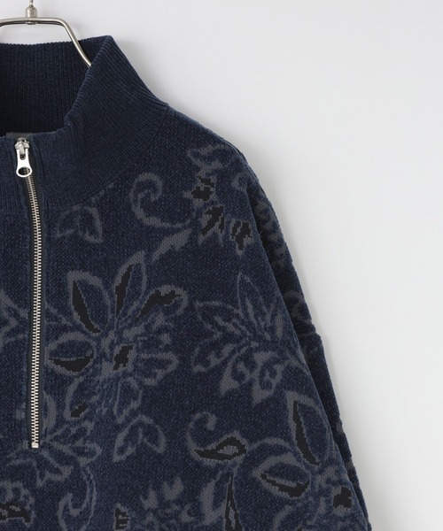 LOWRYS FARM(ローリーズファーム)の「モールジャガードハーフZIP 132985(ニット/セーター・メンズ・グレー/ネイビー・MEDIUM/LARGE)」の13枚目の写真