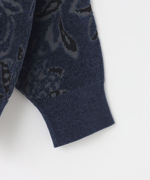 LOWRYS FARM(ローリーズファーム)の「モールジャガードハーフZIP 132985(ニット/セーター・メンズ・グレー/ネイビー・MEDIUM/LARGE)」の15枚目の写真