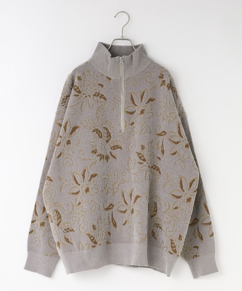 LOWRYS FARM(ローリーズファーム)の「モールジャガードハーフZIP 132985(ニット/セーター・メンズ・グレー/ネイビー・MEDIUM/LARGE)」の18枚目の写真