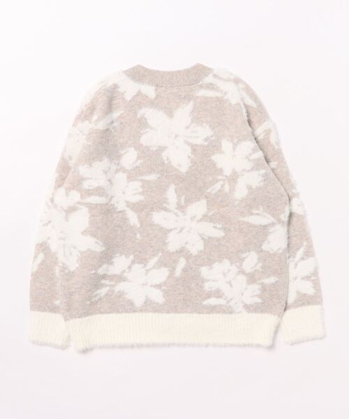 repipi armario（レピピ アルマリオ）の「【洗えるニット】FLOWERシャギーカーディガン（カーディガン/ボレロ・キッズ・ベージュ/グレー・LARGE/SMALL/MEDIUM）」の17枚目の写真