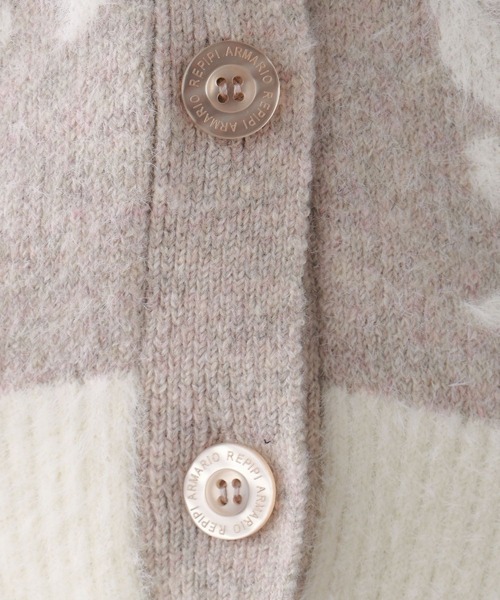 repipi armario（レピピ アルマリオ）の「【洗えるニット】FLOWERシャギーカーディガン（カーディガン/ボレロ・キッズ・ベージュ/グレー・LARGE/SMALL/MEDIUM）」の15枚目の写真
