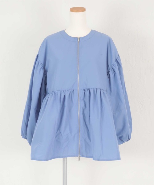 titivate(ティティベイト)の「前ジップペプラムブラウス/ジャケット(シャツ/ブラウス・レディース・オフホワイト/ブルー/ブラック・FREE)」の16枚目の写真
