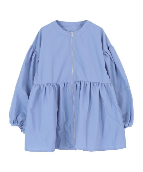 titivate(ティティベイト)の「前ジップペプラムブラウス/ジャケット(シャツ/ブラウス・レディース・オフホワイト/ブルー/ブラック・FREE)」の15枚目の写真