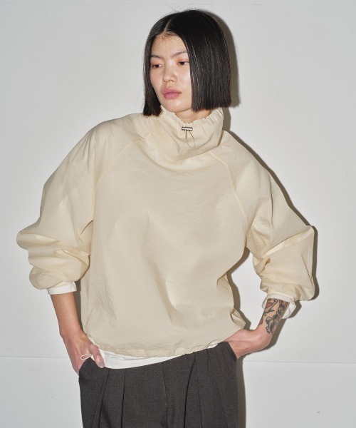 トップス TODAYFUL Sheer Drawstring Pullover BLACK TODAYFUL（トゥデイフル）の「Sheer Drawstring Pullover（T