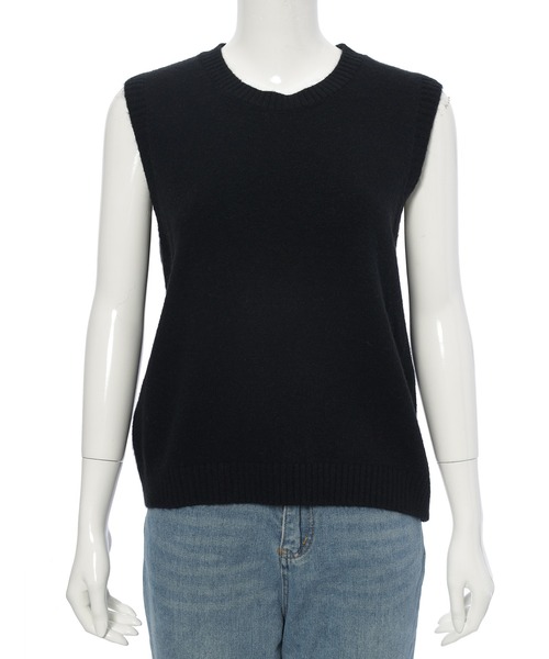 【未使用】100% a hundred percentクルーネック ベスト 未使用】100% a hundred percentクルーネック ベスト - メルカリ