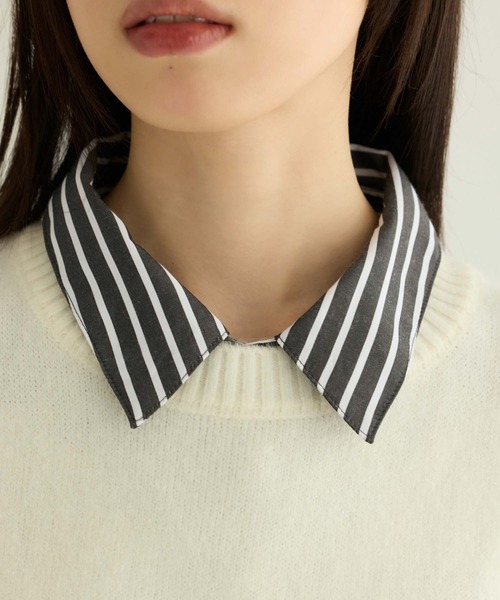 ARCHIVIO クルーネックニットベスト 新品タグ付き　38 完売品 ニットベスト ショート丈 ニット ベスト クルーネック 丸首