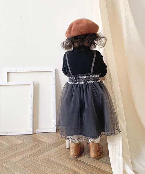 MarchesaNotte 【SALE】チュール ミニワンピース 刺繍 レース刺繍ミニワンピース 夏 刺繍デザインが可愛いミニ丈ワンピース