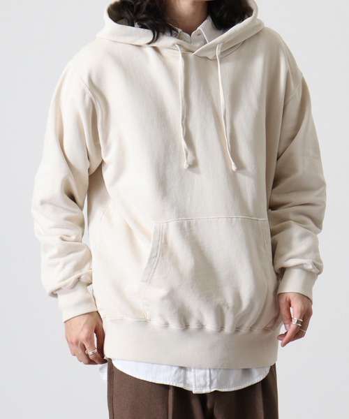 CROSS & STITCH（クロスステッチ）の「CROSS&STITCH ﾋﾟｸﾞﾒﾝﾄP/Oﾊﾟｰｶｰ（パーカー・メンズ・ブラック/ナチュラル/ネイビー・M/L/XL/XXL）」の15枚目の写真