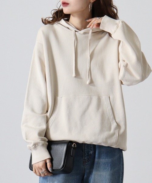 CROSS & STITCH（クロスステッチ）の「CROSS&STITCH ﾋﾟｸﾞﾒﾝﾄP/Oﾊﾟｰｶｰ（パーカー・メンズ・ブラック/ナチュラル/ネイビー・M/L/XL/XXL）」の18枚目の写真