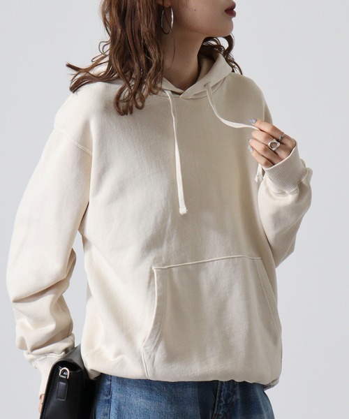 CROSS & STITCH（クロスステッチ）の「CROSS&STITCH ﾋﾟｸﾞﾒﾝﾄP/Oﾊﾟｰｶｰ（パーカー・メンズ・ブラック/ナチュラル/ネイビー・M/L/XL/XXL）」の19枚目の写真