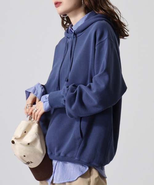 CROSS & STITCH（クロスステッチ）の「CROSS&STITCH ﾋﾟｸﾞﾒﾝﾄP/Oﾊﾟｰｶｰ（パーカー・メンズ・ブラック/ナチュラル/ネイビー・M/L/XL/XXL）」の21枚目の写真