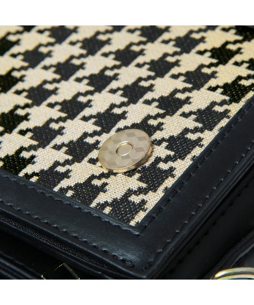 Julia Boutique（ジュリアブティック）の「千鳥柄ショルダーバッグ（ショルダーバッグ・レディース・ブラック・ONE）」の12枚目の写真