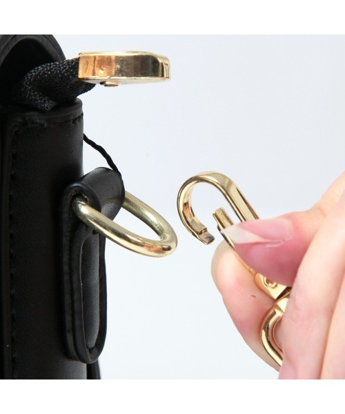 Julia Boutique（ジュリアブティック）の「千鳥柄ショルダーバッグ（ショルダーバッグ・レディース・ブラック・ONE）」の18枚目の写真