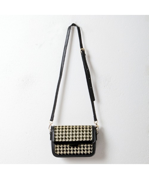 Julia Boutique（ジュリアブティック）の「千鳥柄ショルダーバッグ（ショルダーバッグ・レディース・ブラック・ONE）」の19枚目の写真