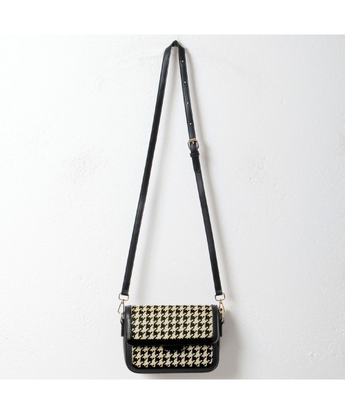 Julia Boutique（ジュリアブティック）の「千鳥柄ショルダーバッグ（ショルダーバッグ・レディース・ブラック・ONE）」の20枚目の写真