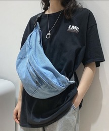大容量デニムボディバッグ