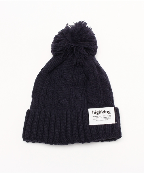 highking（ハイキング）の「pygmy　cap（ニットキャップ/ビーニー・キッズ・ネイビー/マスタード/レッド・ﾌﾘ-）」の2枚目の写真