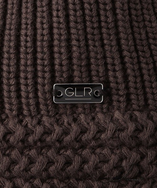 green label relaxing（グリーンレーベルリラクシング）の「GLR ロゴ ニット バケットハット（ハット・メンズ・ブラック/ダークブラウン・FREE）」の10枚目の写真