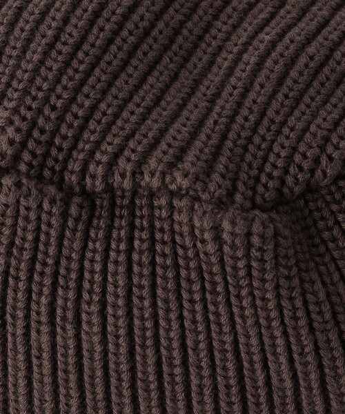 green label relaxing（グリーンレーベルリラクシング）の「GLR ロゴ ニット バケットハット（ハット・メンズ・ブラック/ダークブラウン・FREE）」の9枚目の写真