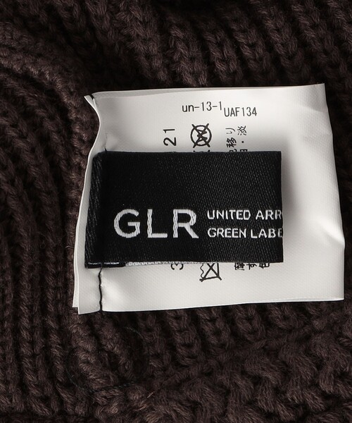 green label relaxing（グリーンレーベルリラクシング）の「GLR ロゴ ニット バケットハット（ハット・メンズ・ブラック/ダークブラウン・FREE）」の7枚目の写真