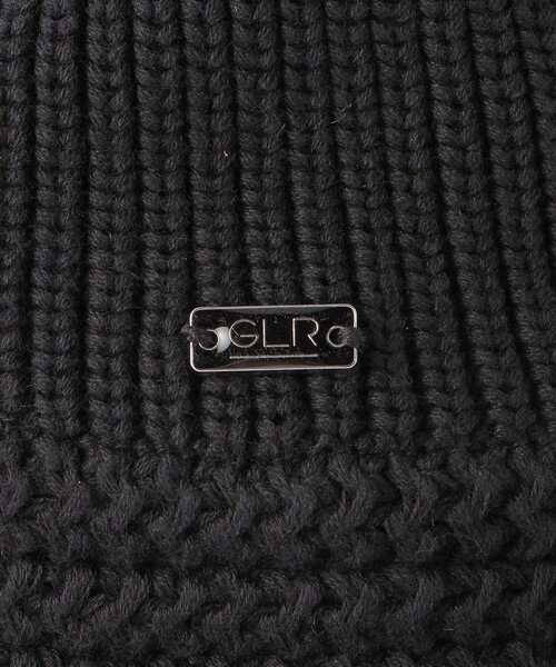 green label relaxing（グリーンレーベルリラクシング）の「GLR ロゴ ニット バケットハット（ハット・メンズ・ブラック/ダークブラウン・FREE）」の4枚目の写真