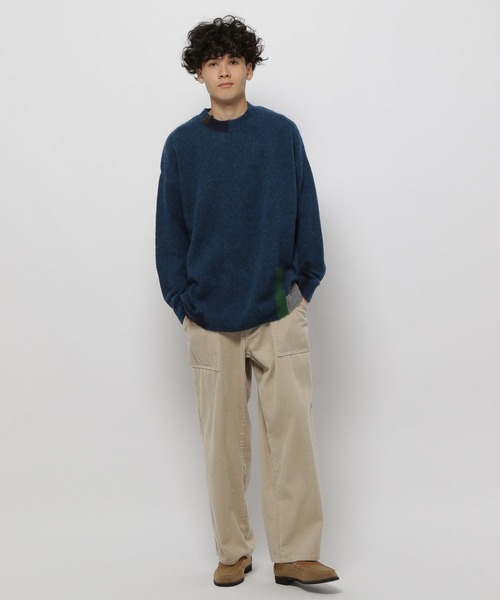 niko and...(ニコアンド)の「ポイントカラーニットプルオーバー(ニット/セーター・メンズ・イエロー/ブラック/アイボリー/ブルー・MEDIUM/LARGE)」の15枚目の写真