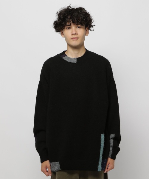 niko and...(ニコアンド)の「ポイントカラーニットプルオーバー(ニット/セーター・メンズ・イエロー/ブラック/アイボリー/ブルー・MEDIUM/LARGE)」の17枚目の写真