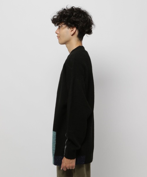 niko and...(ニコアンド)の「ポイントカラーニットプルオーバー(ニット/セーター・メンズ・イエロー/ブラック/アイボリー/ブルー・MEDIUM/LARGE)」の18枚目の写真