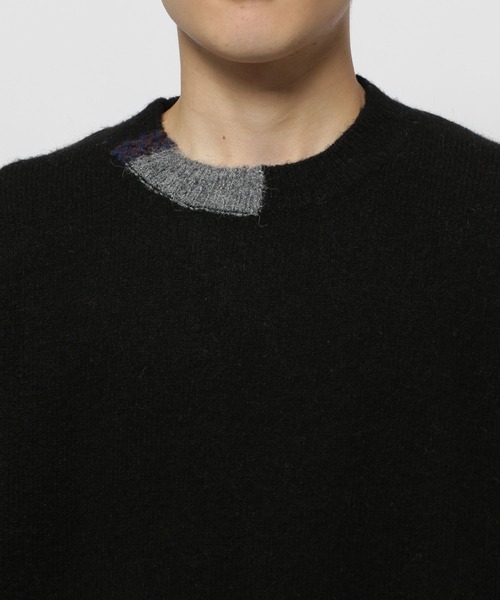 niko and...(ニコアンド)の「ポイントカラーニットプルオーバー(ニット/セーター・メンズ・イエロー/ブラック/アイボリー/ブルー・MEDIUM/LARGE)」の20枚目の写真