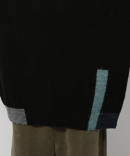 niko and...(ニコアンド)の「ポイントカラーニットプルオーバー(ニット/セーター・メンズ・イエロー/ブラック/アイボリー/ブルー・MEDIUM/LARGE)」の22枚目の写真