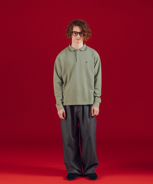 MUHET(ミュエータ)の「ワイドスラックスパンツ(スラックス・レディース・チャコールグレー/ブラウン・SMALL/MEDIUM/LARGE/X-LARGE)」の14枚目の写真