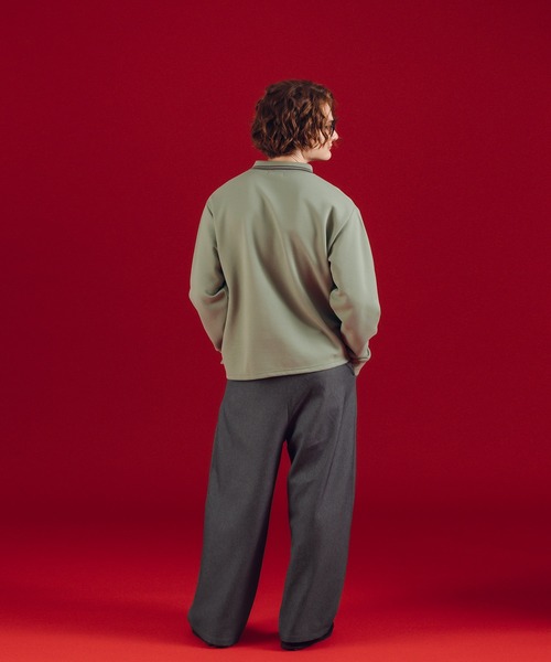 MUHET(ミュエータ)の「ワイドスラックスパンツ(スラックス・レディース・チャコールグレー/ブラウン・SMALL/MEDIUM/LARGE/X-LARGE)」の16枚目の写真