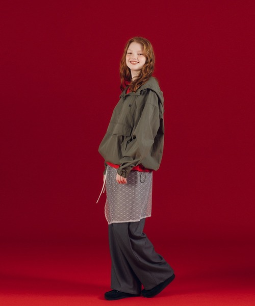 MUHET(ミュエータ)の「ワイドスラックスパンツ(スラックス・レディース・チャコールグレー/ブラウン・SMALL/MEDIUM/LARGE/X-LARGE)」の10枚目の写真