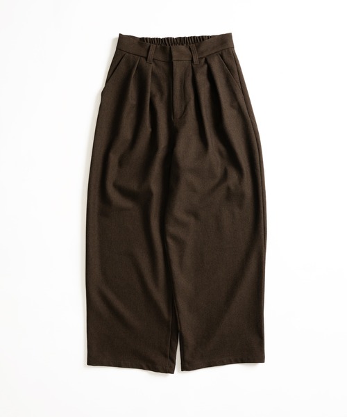 MUHET(ミュエータ)の「ワイドスラックスパンツ(スラックス・レディース・チャコールグレー/ブラウン・SMALL/MEDIUM/LARGE/X-LARGE)」の17枚目の写真