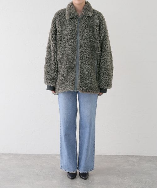 Needles（ニードルス）の「【NEEDLES/ニードルズ】 S.C.fur jacket PU219（その他アウター・レディース・チャコールグレー・SMALL）」の14枚目の写真